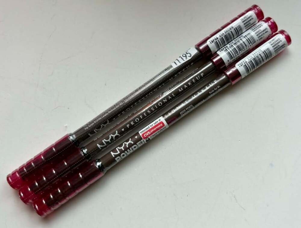 NYX Powder Louder Brow Pencil TBP06 Ash Brown Lot of 3